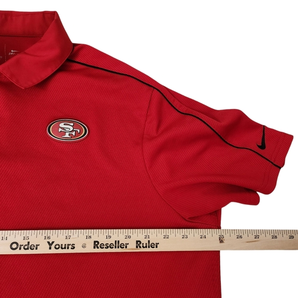 Nike Shirt Mens XL Red San Francisco 49ers On field Dri Fit Polo  Top NFL - Picture 9 of 10